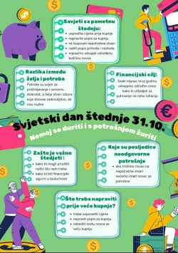 Učenici obilježili Svjetski dan štednje kreativnim plakatima!